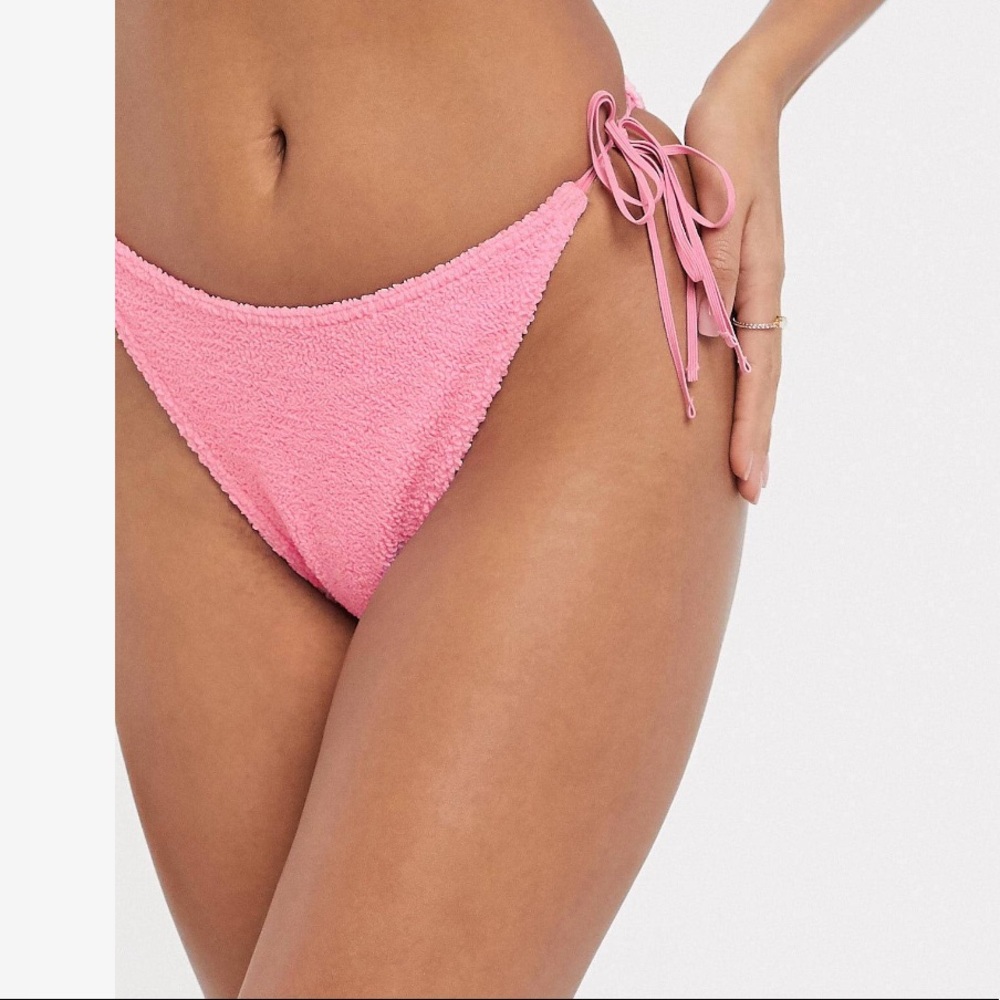 Pink String Bikini Bottom - One Size Fits all